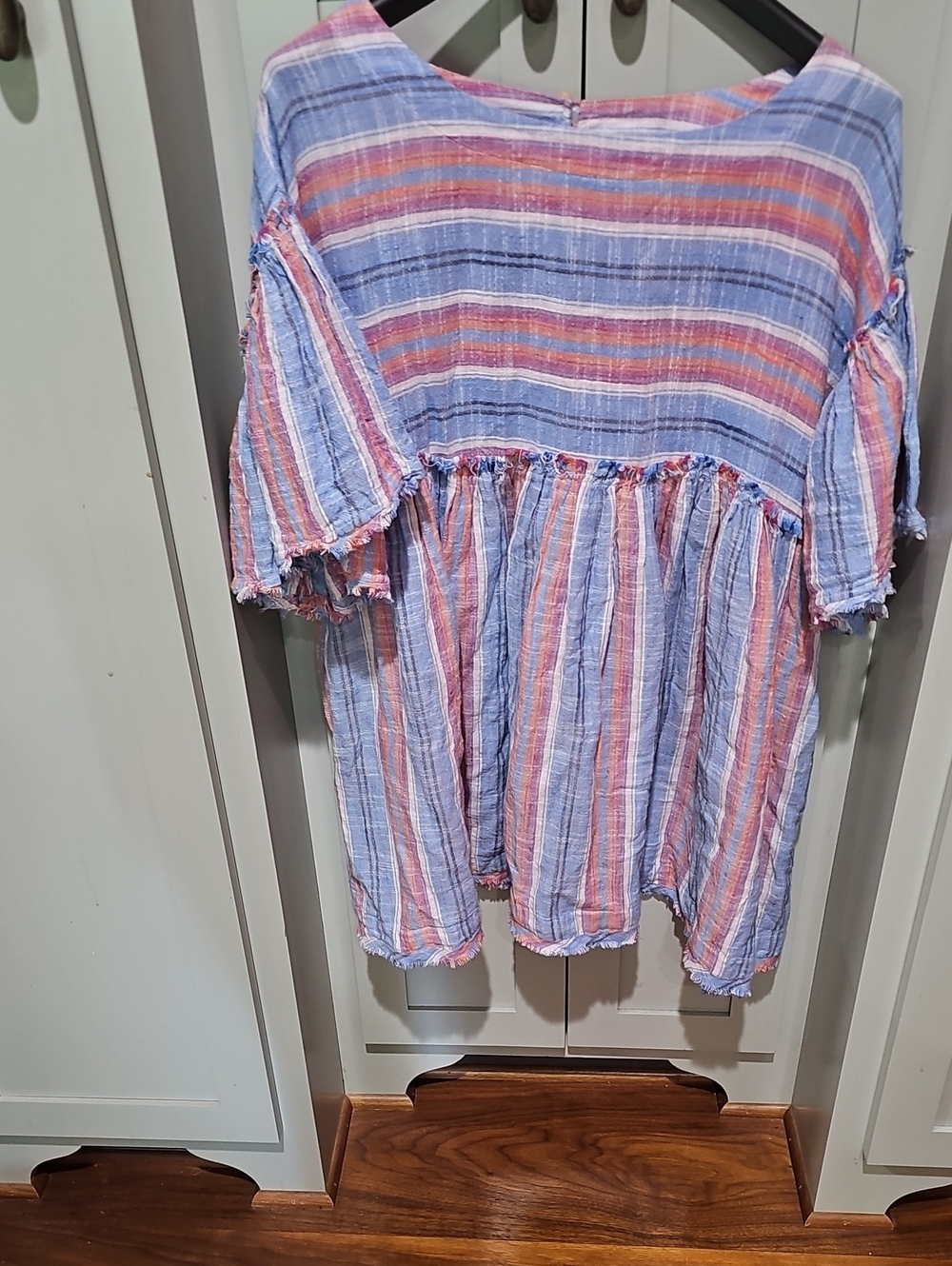 Free People Summer Nights Striped Babydoll Dress